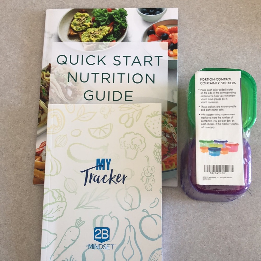Portion Control Containers from BeachBody with tracker